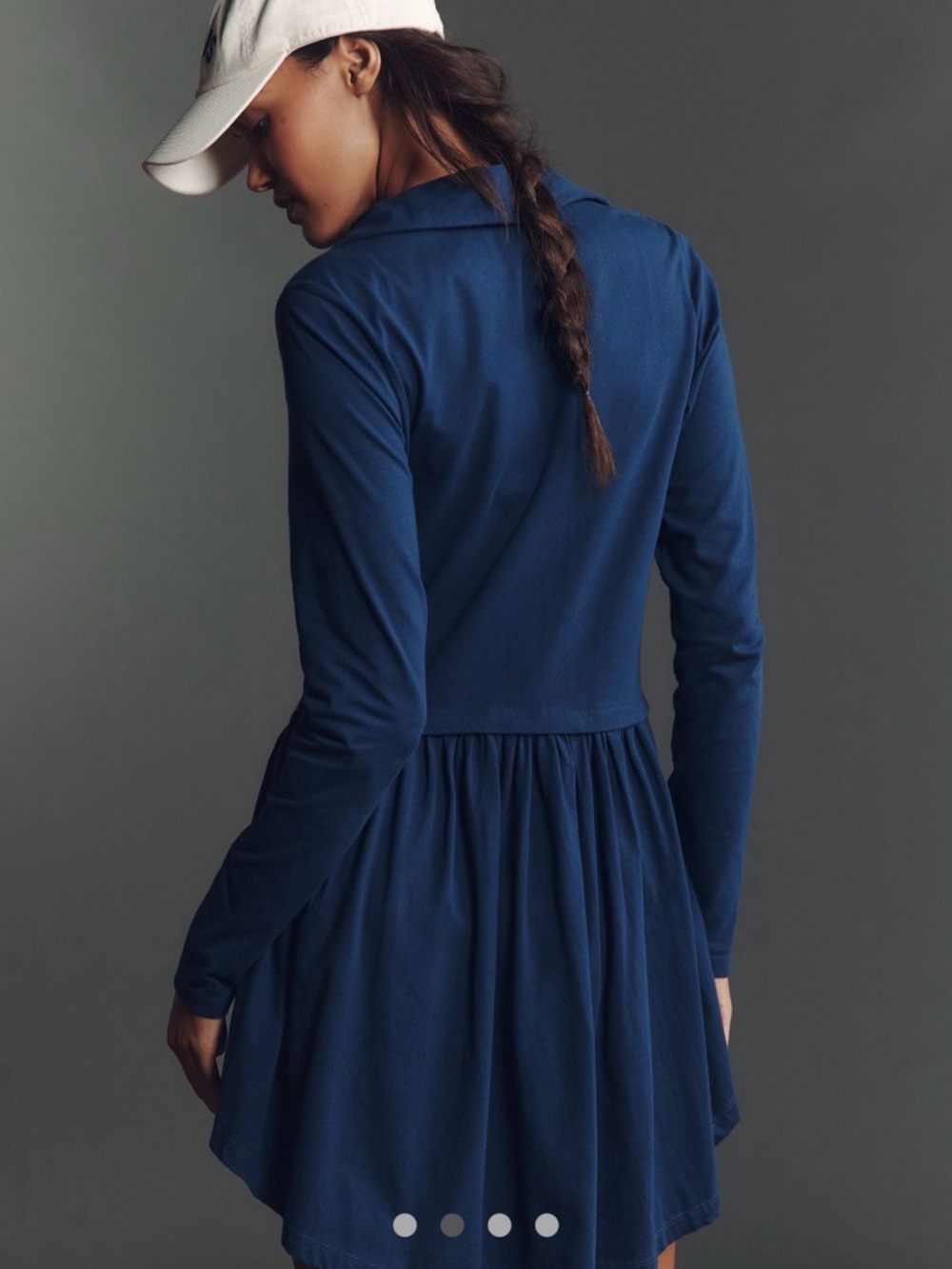Anthropologie Daily Practice long sleeve zip-front mini dress - Picture 2 of 7
